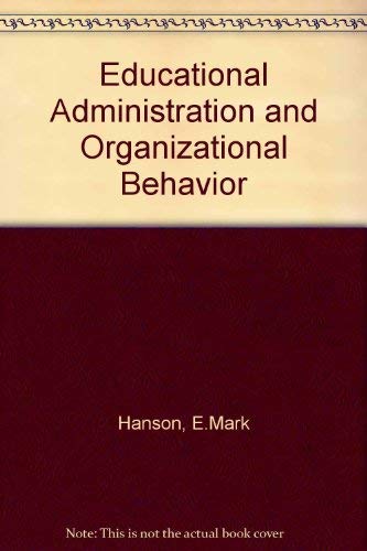9780205126514: Educational Administration and Organizational Behavior
