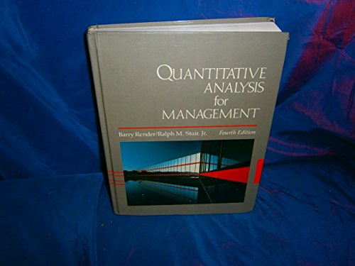 Stock image for Quantitative Analysis for Management for sale by Better World Books
