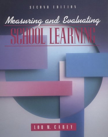Stock image for Measuring and Evaluating School Learning for sale by Better World Books