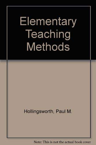 Beispielbild fr Elementary Teaching Methods zum Verkauf von HPB-Red