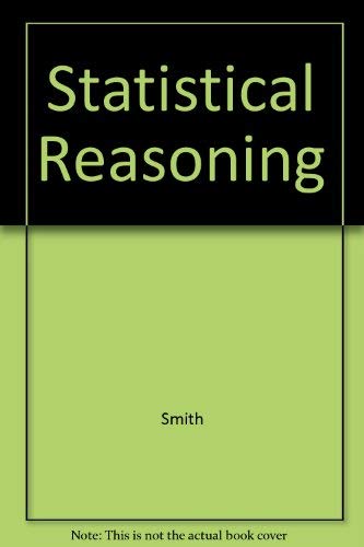 Statistical Reasoning (9780205129393) by Smith, Gary