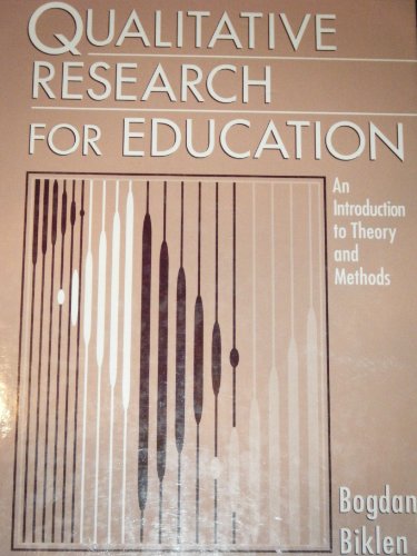 9780205132669: Qualitative Research for Education: An Introduction to Theory and Method
