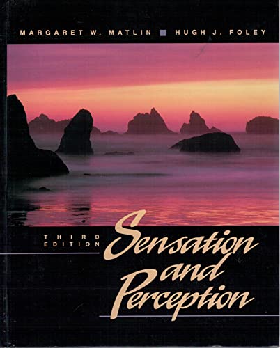 Imagen de archivo de Sensation and Perception a la venta por BookHolders