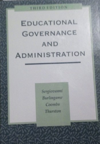 Stock image for Educational Governance and Administration for sale by ThriftBooks-Dallas