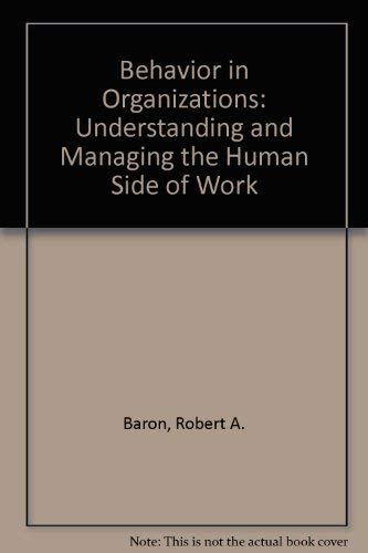 9780205136971: Behavior in Organizations: Understanding and Managing the Human Side of Work