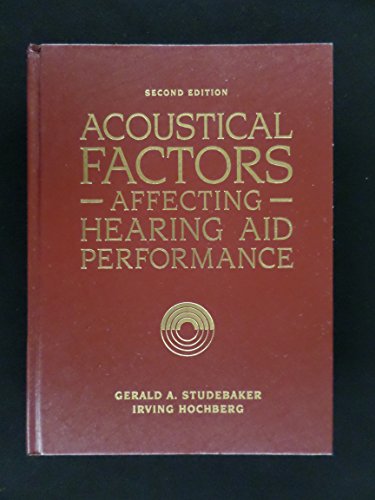 Beispielbild fr Acoustical Factors Affecting Hearing Aid Performance zum Verkauf von HPB-Red