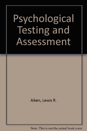 9780205137824: Psychological Testing and Assessment
