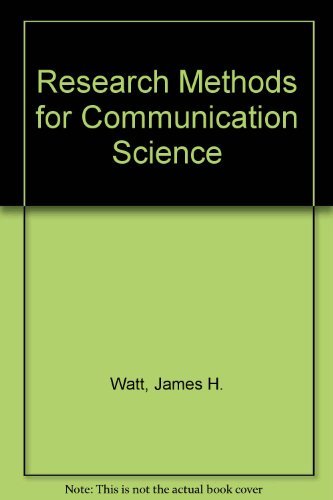 9780205140268: Research Methods for Communication Science