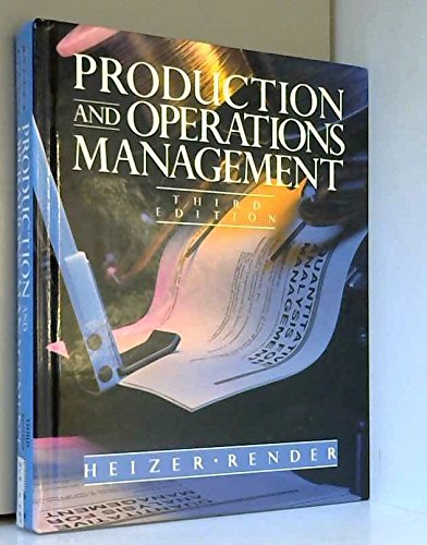 Beispielbild fr Production and Operations Management: Strategies and Tactics (Quantitative Methods and Applied Statistics) zum Verkauf von AwesomeBooks