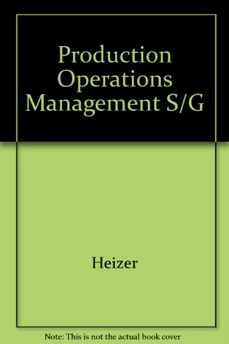 9780205140541: Production Operations Management S/G