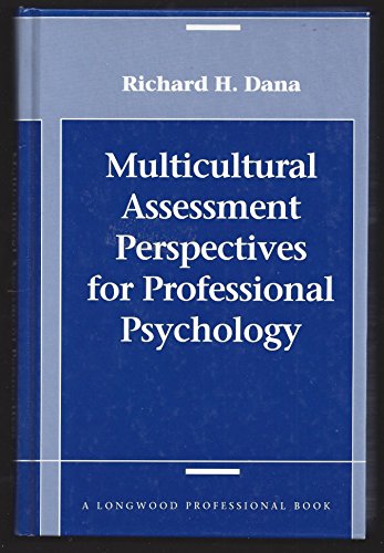 Stock image for Multicultural Assessment Perspectives for Professional Psychology for sale by St Vincent de Paul of Lane County