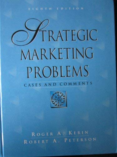 Beispielbild fr Strategic marketing problems: Cases and comments zum Verkauf von Mispah books