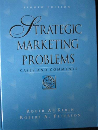 Stock image for Strategic marketing problems: Cases and comments for sale by Mispah books