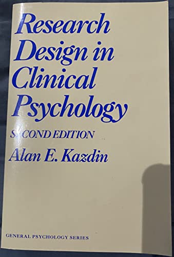 9780205145874: Research Design Clin Psych Ed2: 169 (General Psychology Series)