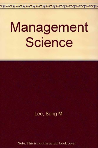 Imagen de archivo de Management Science a la venta por Better World Books