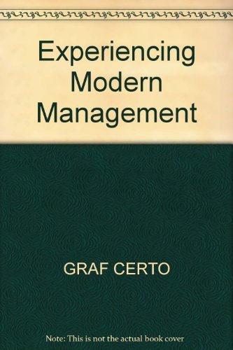 Imagen de archivo de Experiencing Modern Management a la venta por Better World Books: West