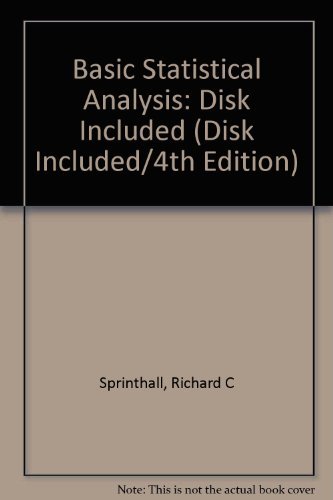 9780205154289: Disk Included (Basic Statistical Analysis)