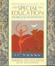 Imagen de archivo de Introduction to Special Education : Teaching in an Age of Challenge a la venta por Better World Books