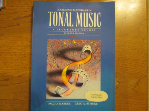 Stock image for Harmonic Materials in Tonal Music a Programmed Course, Part 1/Boo for sale by Hawking Books