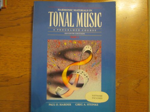 Harmonic Materials in Tonal Music a Programmed Course, Part 1/Bookand Cd (9780205158133) by Harder, Paul O.; Steinke, Greg A.