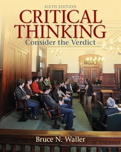 Stock image for Critical Thinking: Consider the Verdict for sale by Ashery Booksellers