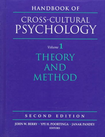 Imagen de archivo de Handbook of Cross-Cultural Psychology, Volume 1: Theory and Method (2nd Edition) a la venta por GoldBooks