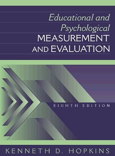 Beispielbild fr Educational and Psychological Measurement and Evaluation (8th Edition) zum Verkauf von Wonder Book