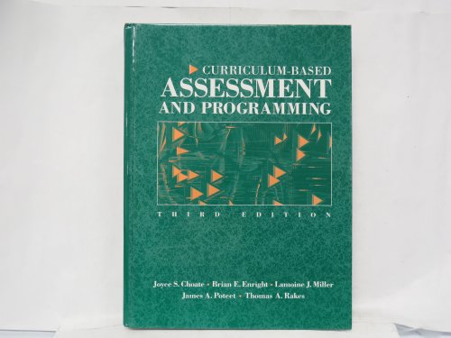 9780205161744: Curriculum-Based Assessment and Programming