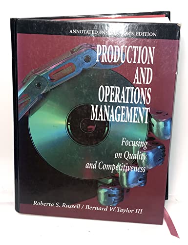 9780205163403: Sm Production Operations Mgmt Aie: Focusing on Quality and Competitiveness