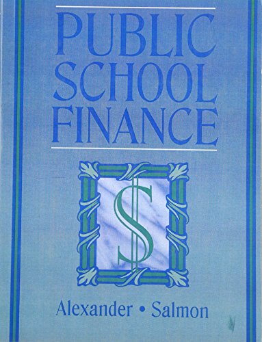 Imagen de archivo de Public School Finance a la venta por SecondSale
