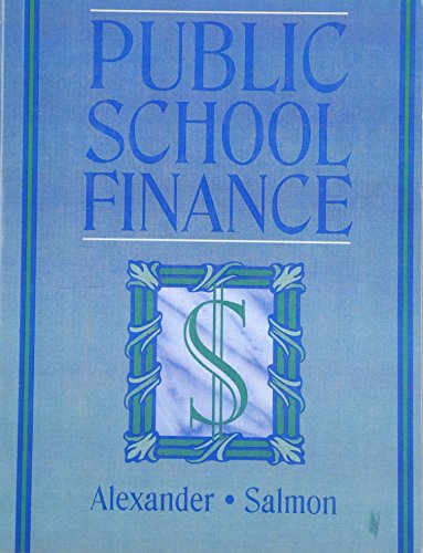 Stock image for Public School Finance for sale by ThriftBooks-Atlanta