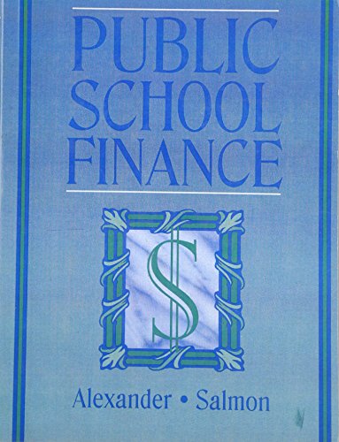 Stock image for Public School Finance for sale by World of Books (was SecondSale)