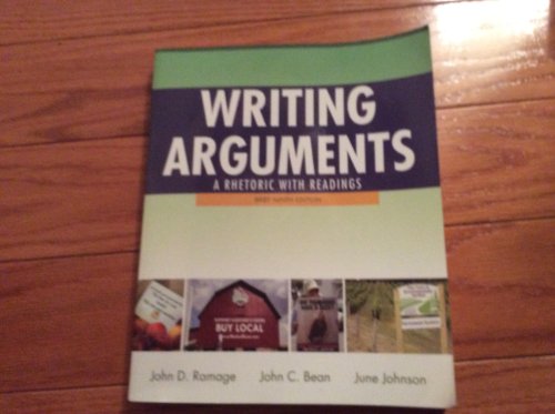 Beispielbild fr Writing Arguments : A Rhetoric with Readings, Brief Edition zum Verkauf von Better World Books: West