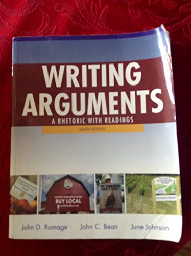 Stock image for Writing Arguments: A Rhetoric with Readings for sale by BooksRun