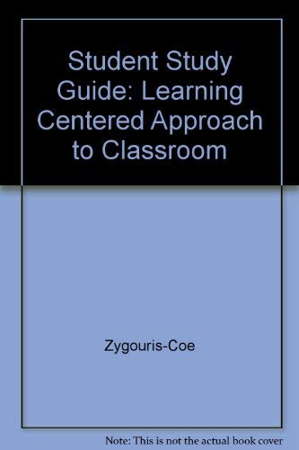 Imagen de archivo de Educational Psychology : Learning Centered Approach to Classroom Practice : Study Guide a la venta por Phatpocket Limited