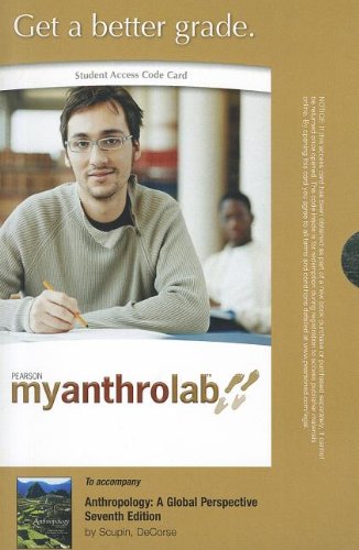 Stock image for MyAnthroLab -- Standalone Access Card -- for Anthropology (7th Edition) (Myanthrolab (Access Codes)) (NEW!!) for sale by BookHolders