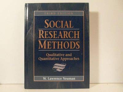 Imagen de archivo de Social Research Methods : Qualitative and Quantitative Approaches a la venta por Better World Books