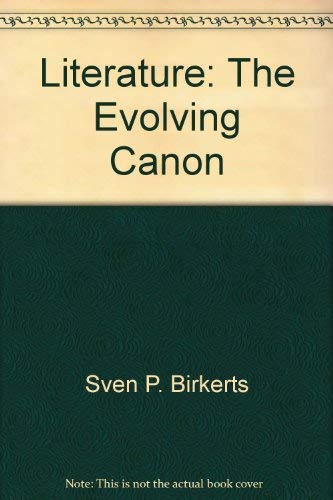 Imagen de archivo de Literature: The Evolving Canon a la venta por BookHolders