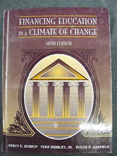 Stock image for Financing Education in a Climate of Change for sale by HPB-Red