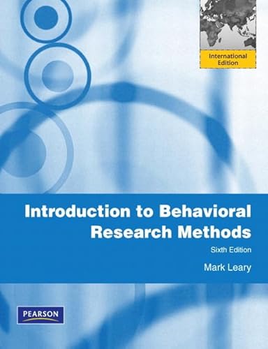 Imagen de archivo de Introduction to Behavioral Research Methods a la venta por ThriftBooks-Atlanta