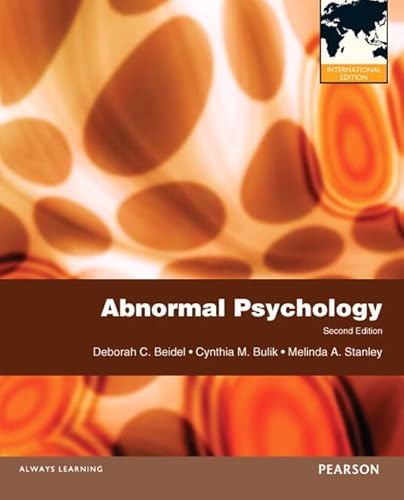 Beispielbild fr Abnormal Psychology: International Edition zum Verkauf von Cambridge Rare Books