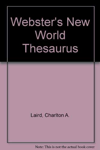 Beispielbild fr Webster's New World Thesaurus zum Verkauf von Black and Read Books, Music & Games