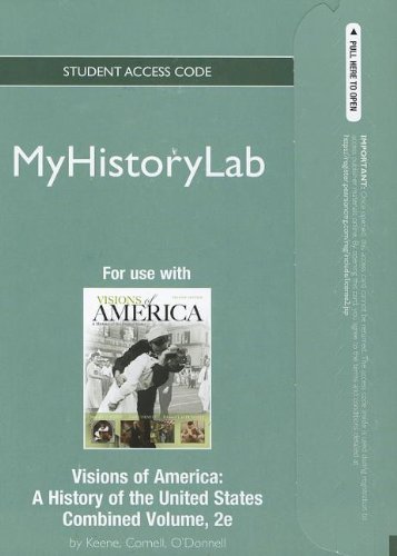 Imagen de archivo de NEW MyHistoryLab -- Standalone Access Card -- for Visions of America (2nd Edition) (Myhistorylab (Access Codes)) a la venta por redgorillabooks