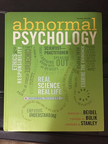 Beispielbild fr Abnormal Psychology zum Verkauf von Better World Books