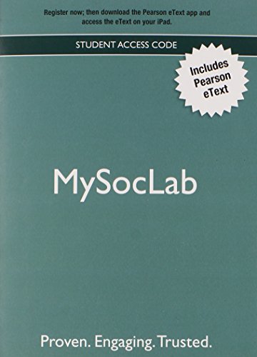 Beispielbild fr NEW MyLab Sociology with Pearson eText -- Valuepack Access Card zum Verkauf von BooksRun