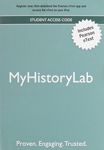 Beispielbild fr NEW MyLab History with Pearson eText -- Valuepack Access Card zum Verkauf von BooksRun