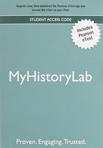 9780205206544: NEW MyHistoryLab with Pearson eText -- Valuepack Access Card