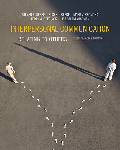 Imagen de archivo de Interpersonal Communication : Relating to Others, Sixth Canadian Edition a la venta por Better World Books