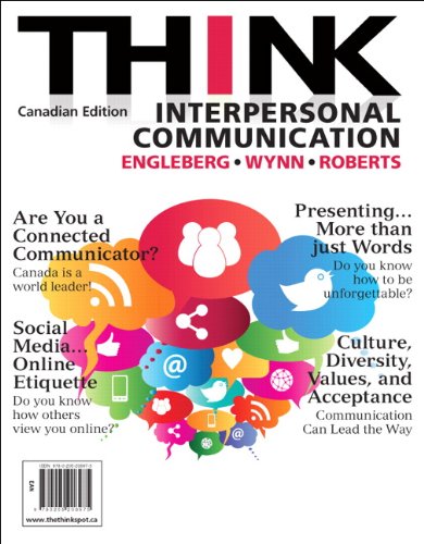 Beispielbild fr THINK Interpersonal Communication, First Canadian Edition zum Verkauf von Better World Books