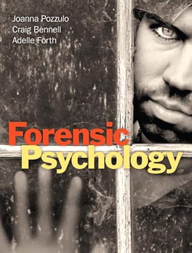 Beispielbild fr Forensic Psychology zum Verkauf von Better World Books